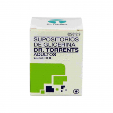 Supositorios De Glicerina Dr. Torrents Adultos 3,27 G 12 Supositorios