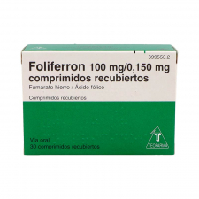 Foliferron 100 Mg/0,15 Mg 30 Comprimidos Recubiertos