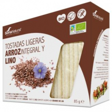 Soria Natural Tostadas De Arroz Integral Y Lino 85 G  Bio