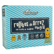 Soria Natural Rollitos Arroz Integral Con Crema De Cacao 4X3Uds.