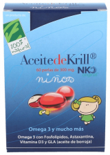 Aceite De Krill Nko Niños 60Perlas - Cien Por Cien Natural