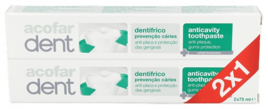 Acofardent Dentifrico Anticaries 75 Ml 2 U - Varios