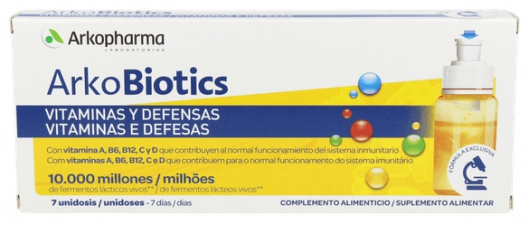 Arkoprobiotics Vitaminas y Defensas 7 Unidosis.