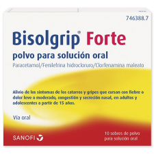 Bisolgrip Forte polvo para solución oral gripe