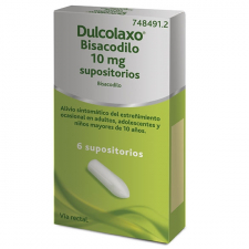 Dulcolaxo Bisacodilo 10 mg supositorios estreñimiento - Sanofi