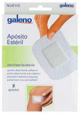 Galeno Aposito Esteril Adhesivo 10X10 Cm 5U - Farmacia Ribera