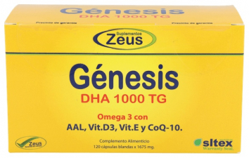 Genesis Dha Tg 1000 Omega-3 120 Cápsulas - Zeus