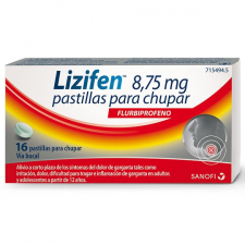 Lizifen 8,75mg pastillas para chupar dolor e inflamación de garganta