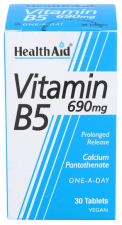 Vitamina B5 (Pantotenato cálcico) 690 mg 30 Comprimidos - Health Aid