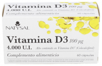 Vitamina D3 4000Ui 60 Cap.  - Natysal