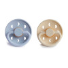 Frigg Pack 2 Chupetes Block Latex Powder Blue | Cream Moon Phase T.0+