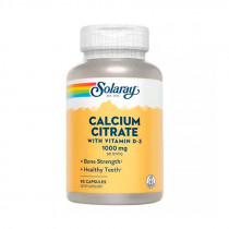 Solaray Calcium W/D3 Citrate 1000 Mg 90 Cápsulas