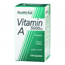 Vitamina A 5.000 UI 100 Cápsulas Health Aid