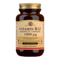 Solgar Vitamina B12 Cianocobalamina 1000Mcg. 100 Comprimidos Masticables