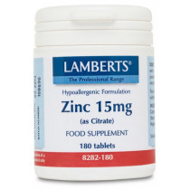 Zinc (Como Citrato) 15 Mg. 180 Comp.