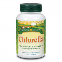 Solaray Chlorella 500 Mg 120 Tabletas Sunny Green 