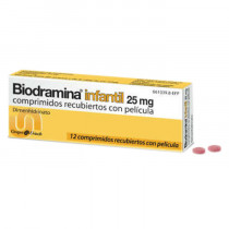 Biodramina Infantil (25 Mg 12 Comprimidos)