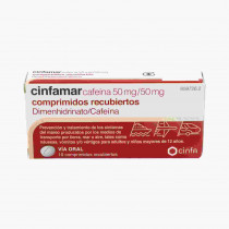 Cinfamar Cafeina (50/50 Mg 10 Comprimidos)