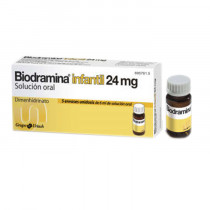 Biodramina Infantil (24 Mg Solucion Oral 5 Monodosis 6 Ml)
