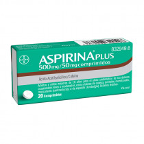 Aspirina Plus (500/50 Mg 20 Comprimidos)