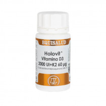 Equisalud Holovit Vitamina D3 2.000 Ui + K2 60 Mg 50 Cápsulas