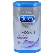 Preservativo Durex Invisible Extra Lubricado 12 Unidades