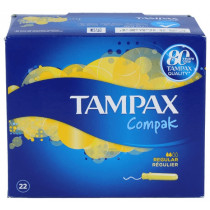 Tampax Tampones 100% Algodon Comprimidosak Regular 22 Unidades