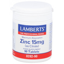 Zinc 15 Mg 90 Tabletas Lamberts