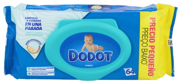 Comprar Dodot Azul Toallitas Humedas Para Bebes 72 U.