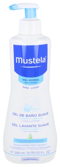 GEL DE BAÑO SUAVE SIN JABÓN 500 ML MUSTELA HIGIENE DEL BEBÉ